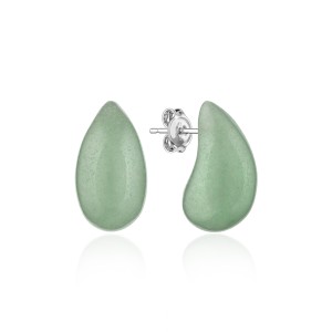 Cercei argint cu nefrit DiAmanti MS24481E-G (Argint 925‰ 0,4 g.)
